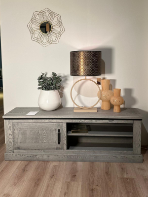 TV dressoir met metalen lijst