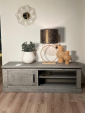 TV dressoir met metalen lijst