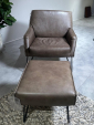 Fauteuil + hocker Granada Ash