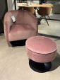 Draaifauteuil + hocker Ellis